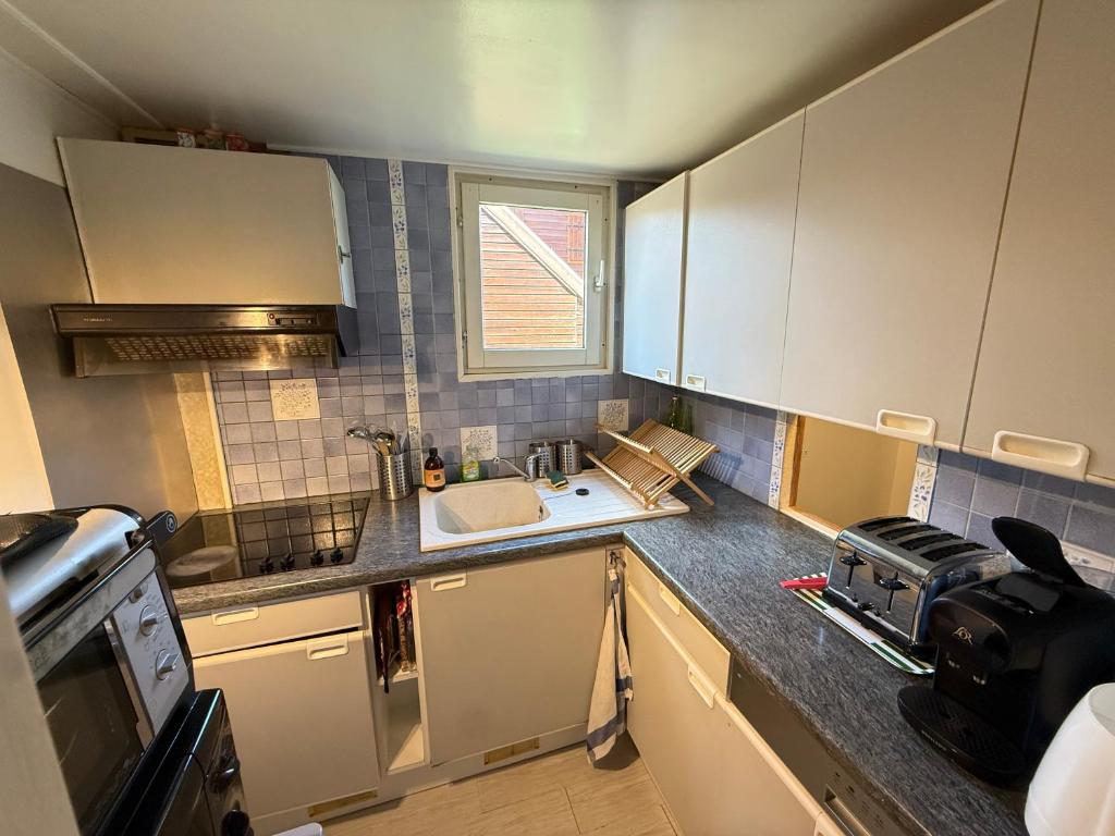 Kuchyň nebo kuchyňský kout v ubytování Les Chalets de Barcelonnette