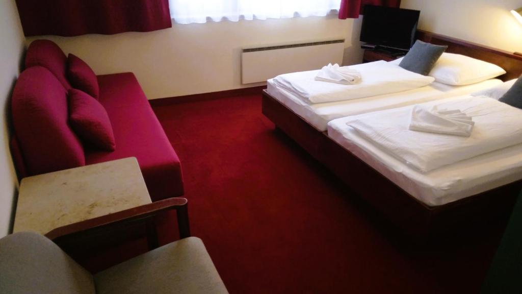 Postel nebo postele na pokoji v ubytování Ferienherbergen S & J Zeisz
