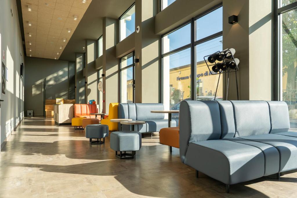 Posezení v ubytování a&o Hostel Firenze Campo di Marte