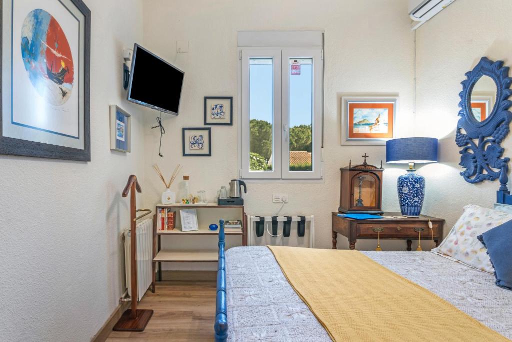 TV a/nebo společenská místnost v ubytování Chalet Casa Azul