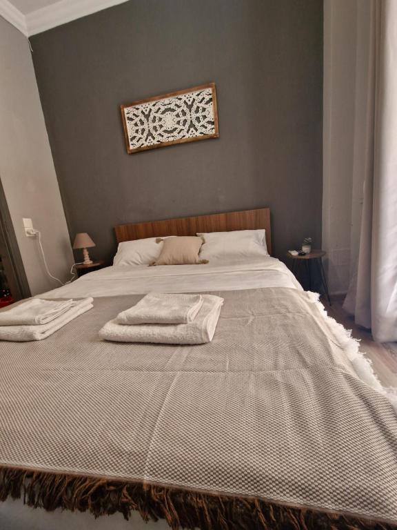 Posteľ alebo postele v izbe v ubytovaní Closer "Egnatia Studio 5"