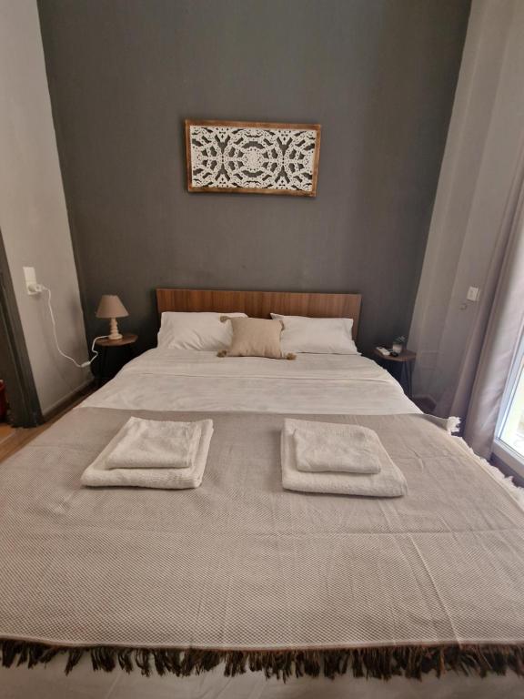 Posteľ alebo postele v izbe v ubytovaní Closer "Egnatia Studio 5"