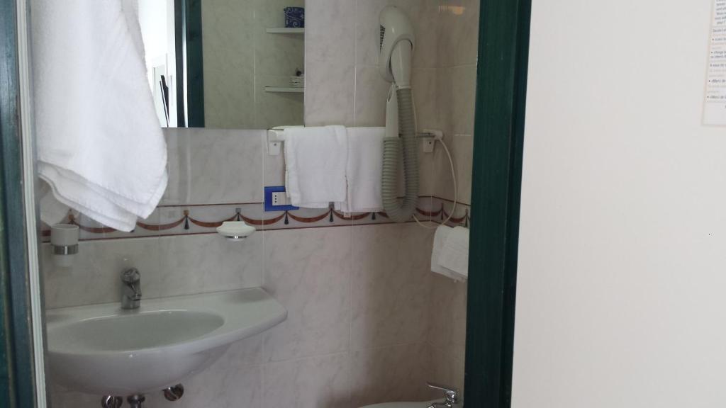 Koupelna v ubytování Hotel Elisa - Spiaggia Privata Inclusa