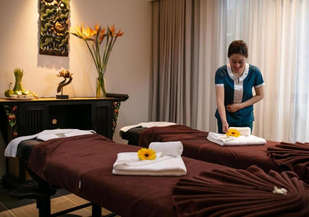 Lázně a/nebo wellness v ubytování San Hotel & Pool