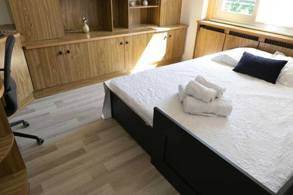 Postel nebo postele na pokoji v ubytování L'Amarante - Appt 2 chambres - proche Strasbourg