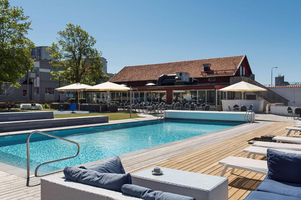 Bazén v ubytování Scandic Visby nebo v jeho okolí