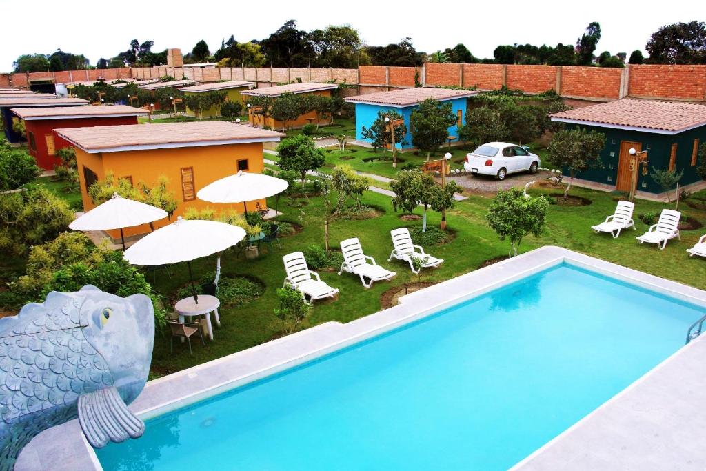 Vista de la piscina de Hotel Villa Kitzia Huacho o alrededores