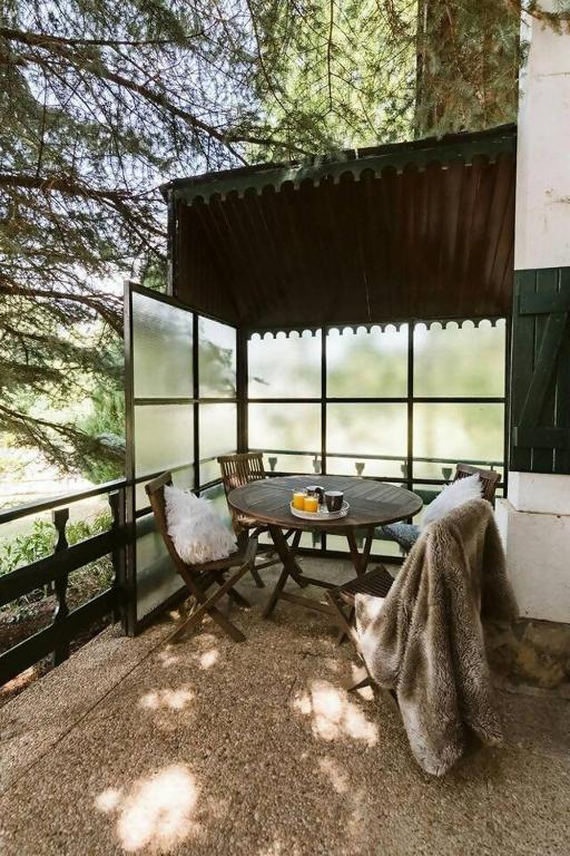 Balkón nebo terasa v ubytování CASA FIR Chalet Individual único en Formigal