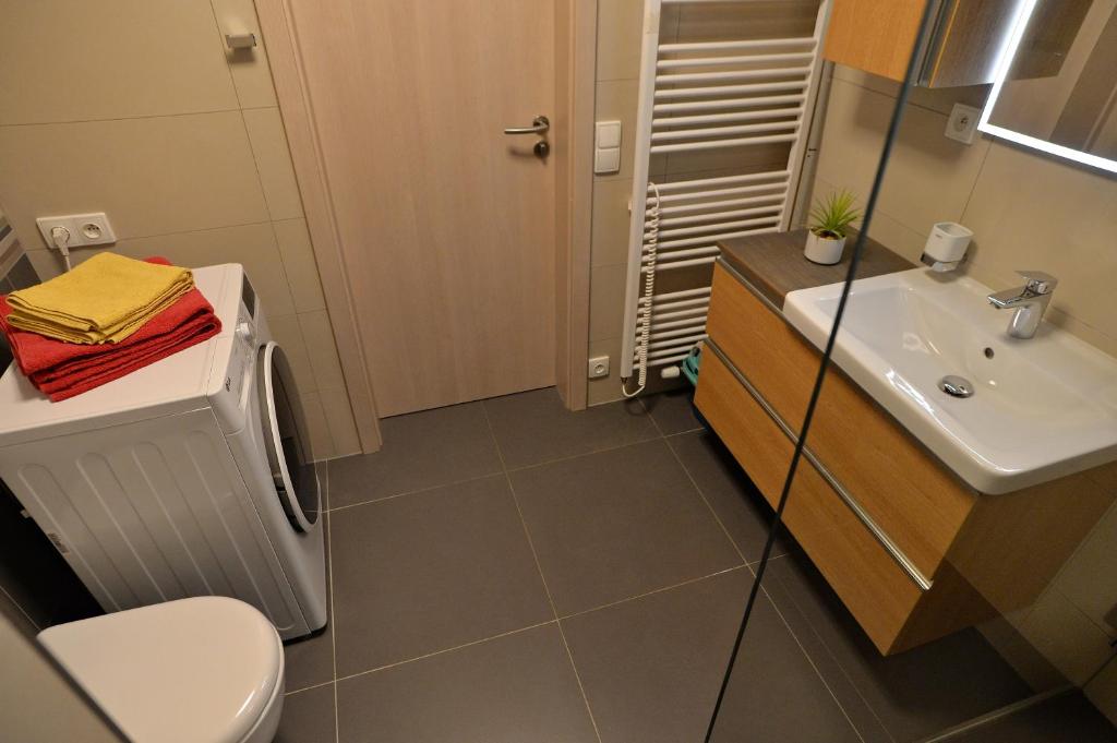 Koupelna v ubytování Romantika na jezeře