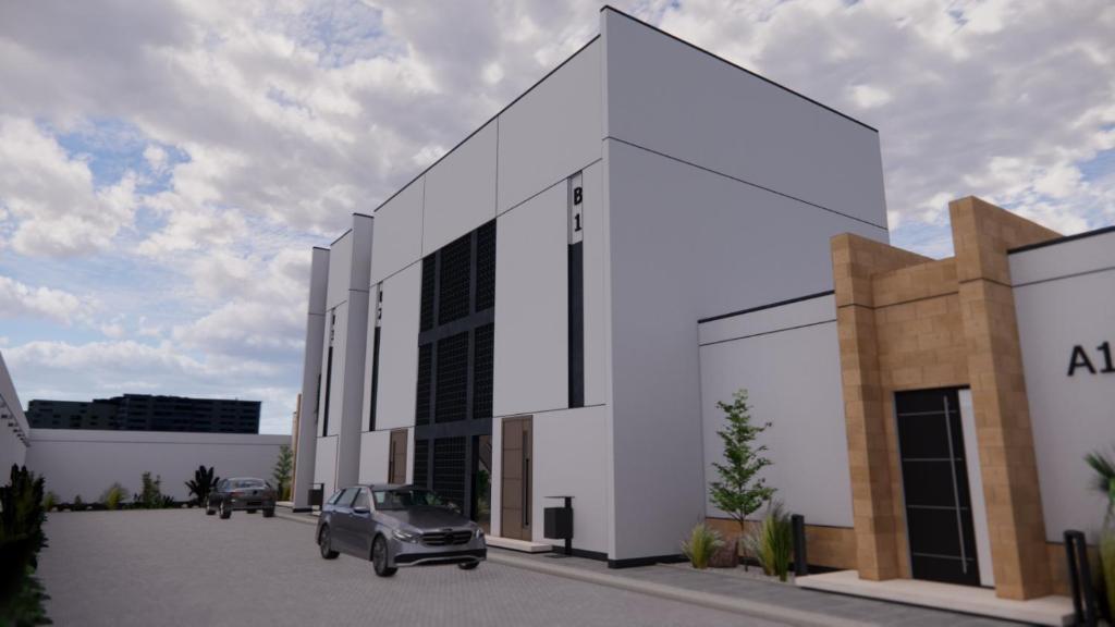 a rendering of a church with a car parked outside at منتجعات رغيد الفندقية الشفا شرقي in Hail