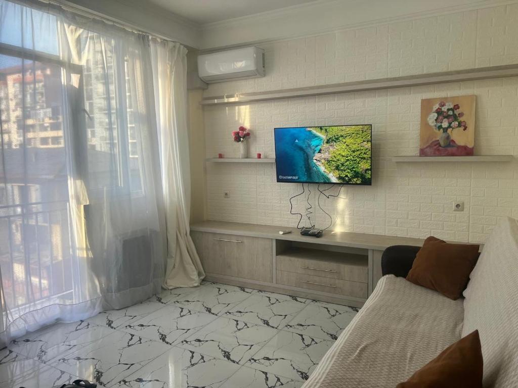TV a/nebo společenská místnost v ubytování Batumi Komakhidze