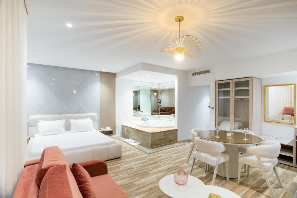 Postel nebo postele na pokoji v ubytování hotel donia sfax