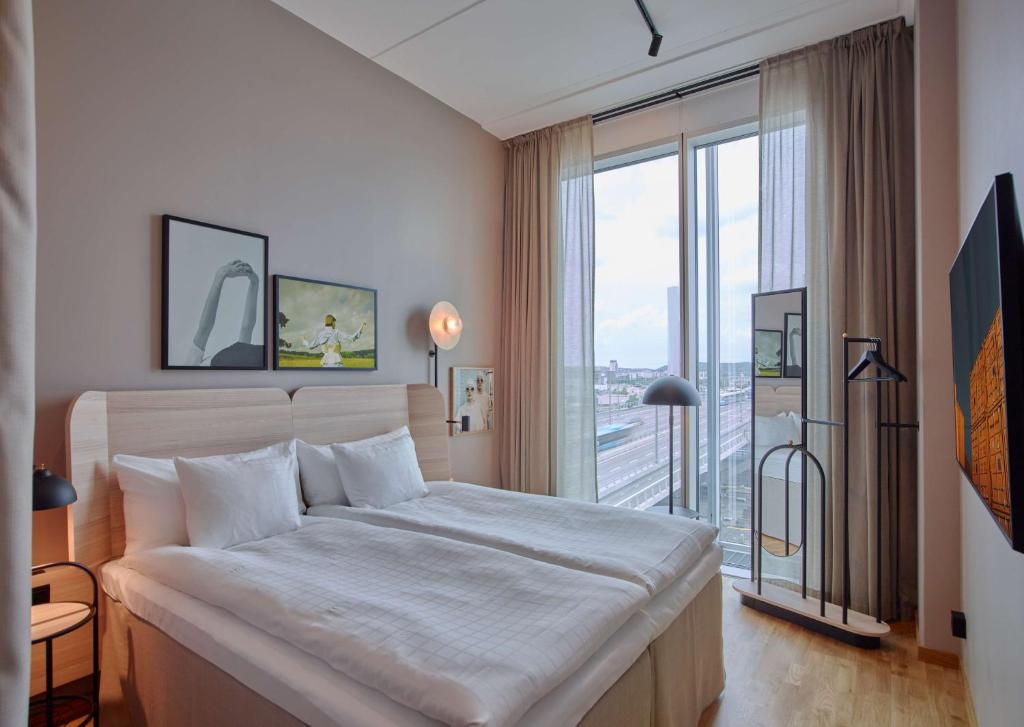 Postel nebo postele na pokoji v ubytování Scandic Göteborg Central