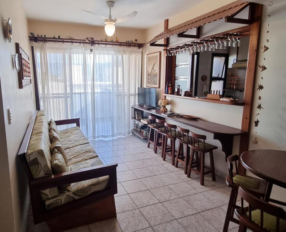 Posezení v ubytování Cobertura linda a 6 min Praia Tenório em Ubatuba