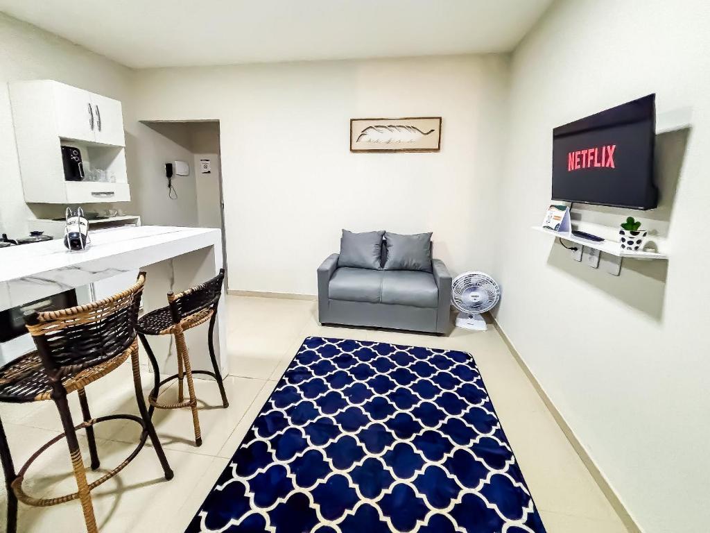 A cozinha ou kitchenette de Vila Imper Host Balsas- Apês com Wi-fi I A/C a 3 min. do Mix Mateus