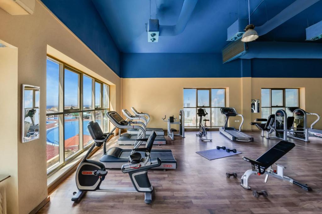 Fitness centrum a/nebo fitness zařízení v ubytování Aura Resort Sidi Abd El Rahman El Alamein