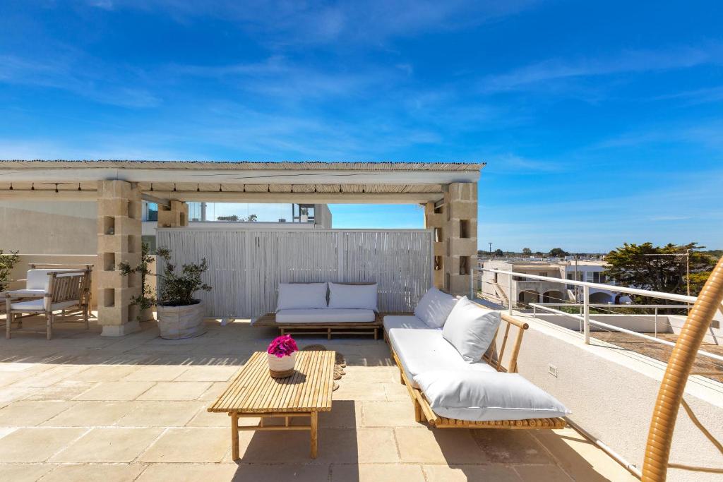 Balkón nebo terasa v ubytování Palma Residence Salento