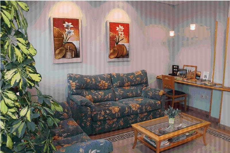 Posezení v ubytování Hotel La Guindal