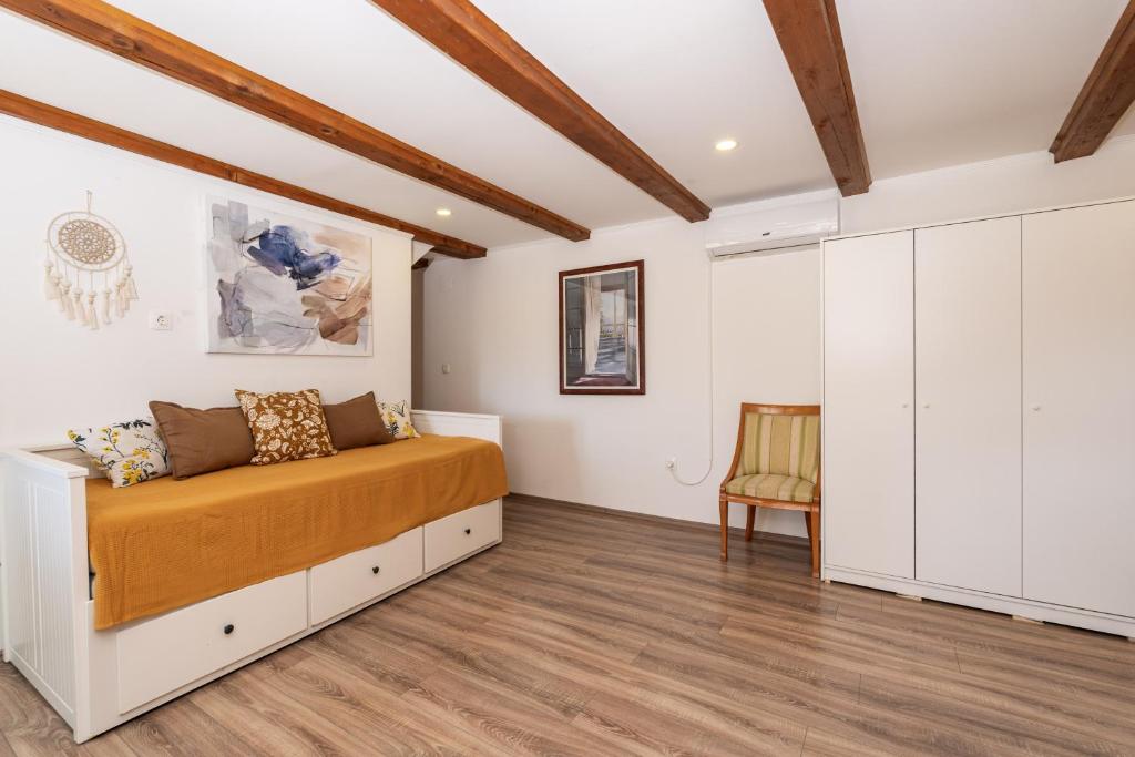 Posteľ alebo postele v izbe v ubytovaní Private pool villa - Meditteranean peace