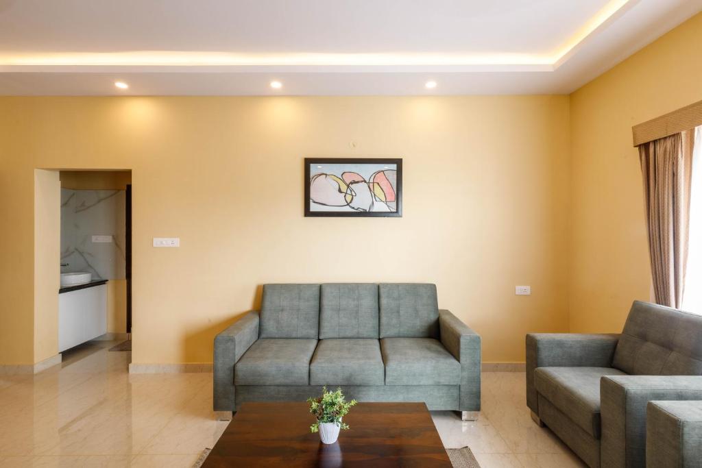 Posezení v ubytování Pinnacle Serviced Apartments