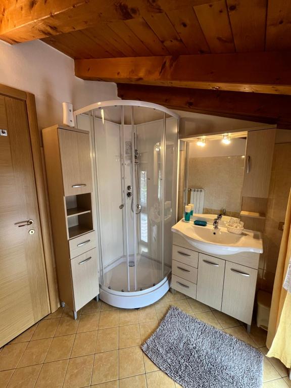 Kuchyň nebo kuchyňský kout v ubytování B&B Garzola