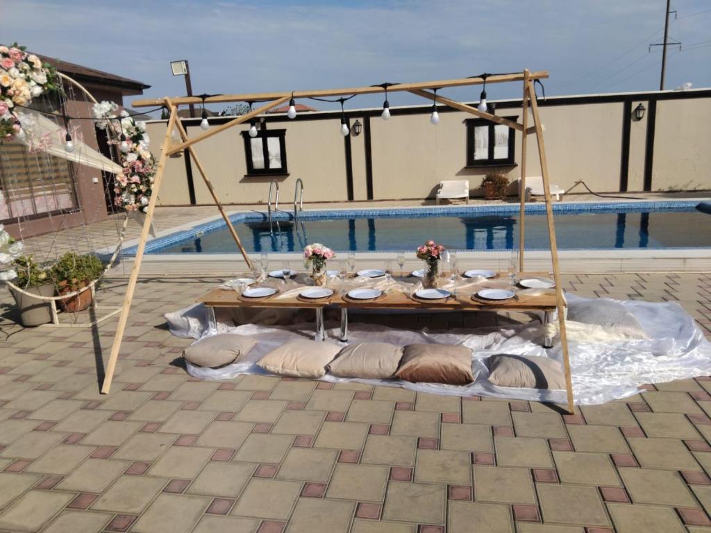 Un balcón o terraza de Modern Villa in Turkan
