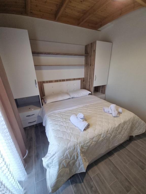 Postel nebo postele na pokoji v ubytování Vila Soleil