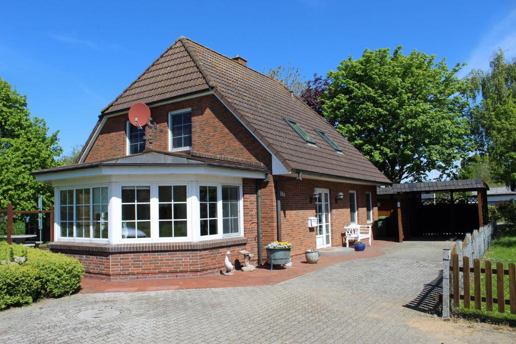 Bygningen som feriehuset ligger i