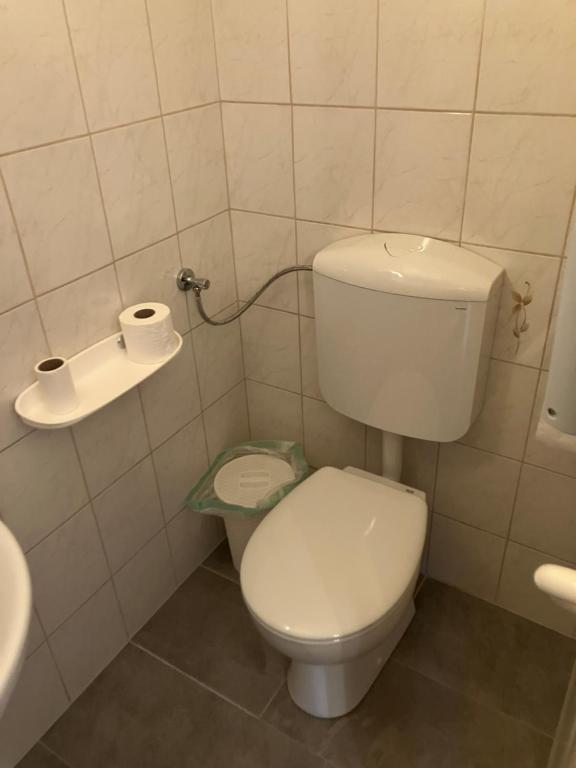 Koupelna v ubytování Ferienzimmer LANG