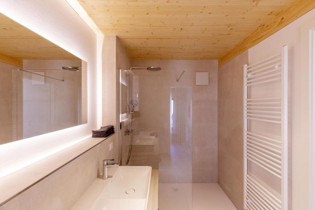 Koupelna v ubytování Apartments Bären