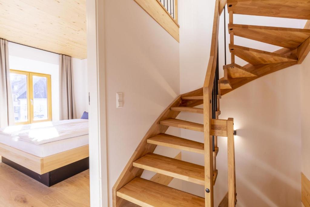 Postel nebo postele na pokoji v ubytování Apartments Bären