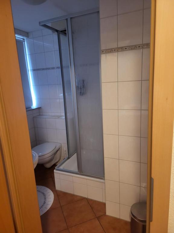Koupelna v ubytování Ritters Weinstuben