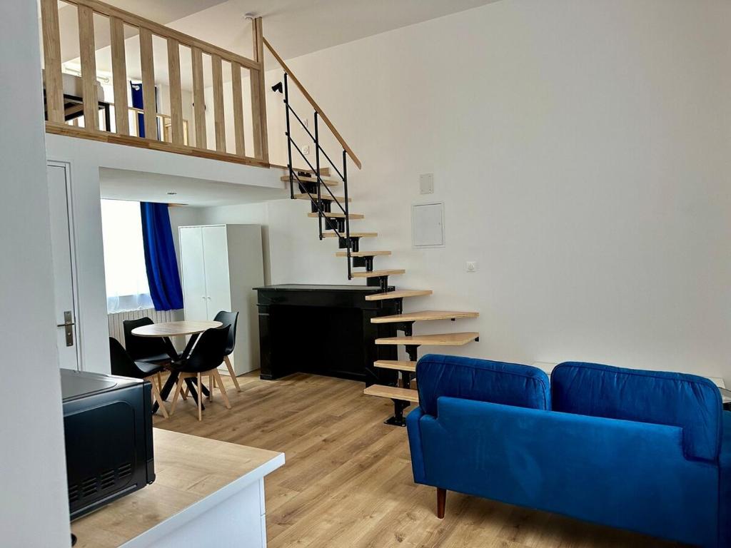 Posezení v ubytování La Suite Blue