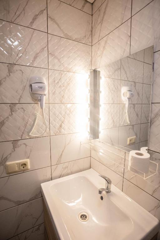 Koupelna v ubytování Hostel K3a