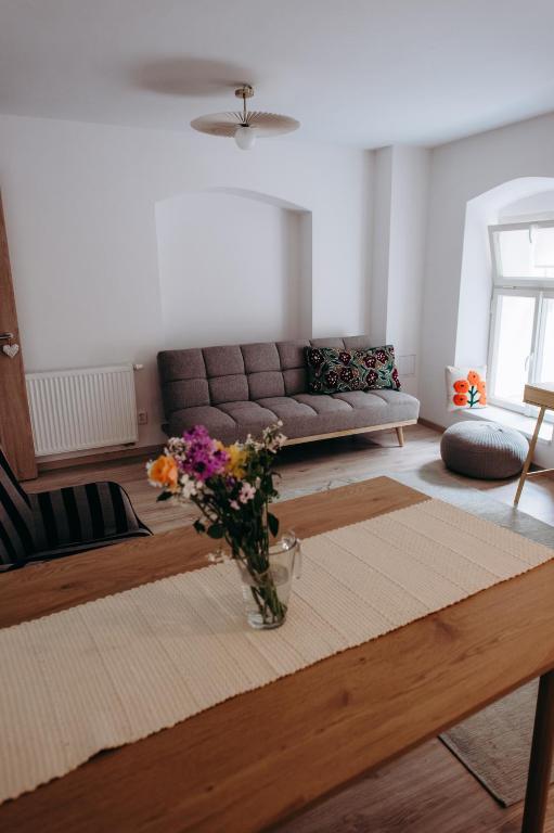 Posezení v ubytování Apartmán Na bidýlku - On the Perch Apartment
