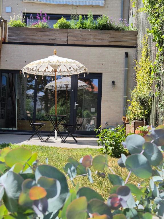 Zahrada ubytování Ryokan met futon