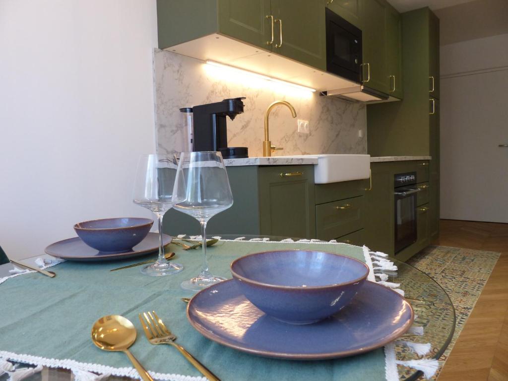 Η κουζίνα ή μικρή κουζίνα στο Synécure Appartement