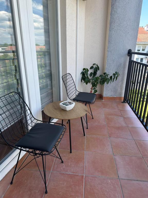 Balkón nebo terasa v ubytování Apartman Happy Moments Kraljevo