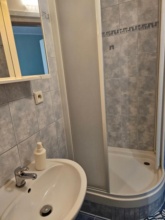 Koupelna v ubytování Guest House Pod Lesem Merklín