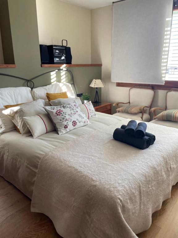 Postel nebo postele na pokoji v ubytování Villa Magnolia (Vidreres) - Ideal para vacaciones en familia