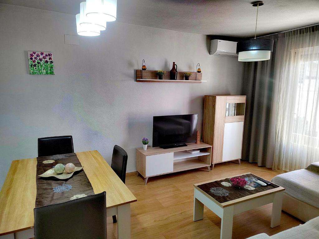 Telewizja i/lub zestaw kina domowego w obiekcie Apartamento Padial