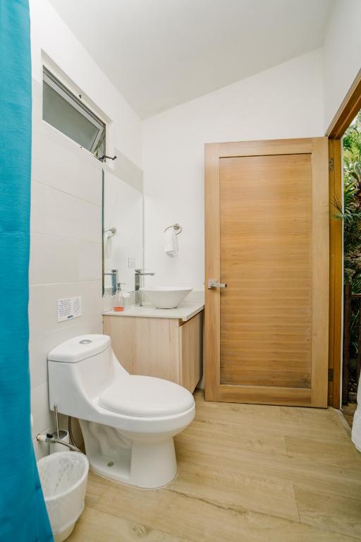 Koupelna v ubytování Glamping Tortuga Verde