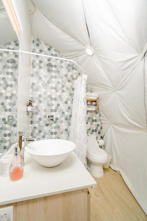 Koupelna v ubytování Glamping Tortuga Verde