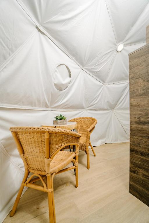 Posezení v ubytování Glamping Tortuga Verde