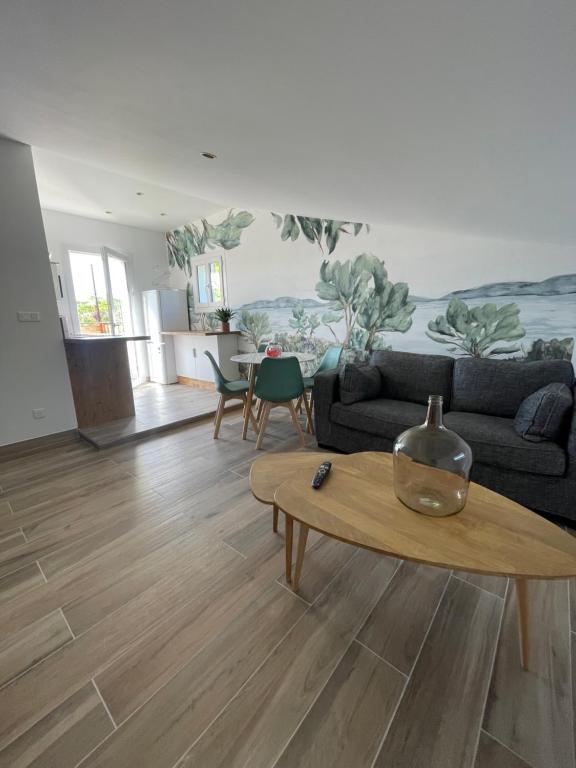 Χώρος καθιστικού στο Appartement Terrasse