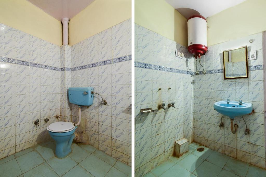 Koupelna v ubytování Hotel O Unique