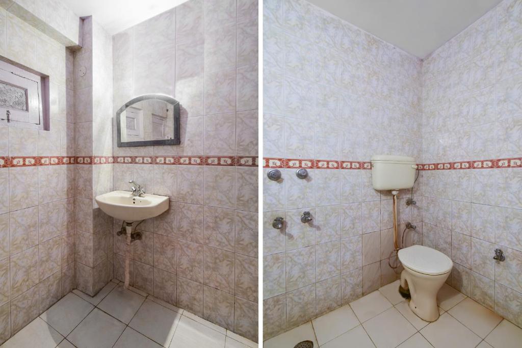 Koupelna v ubytování Hotel O Unique
