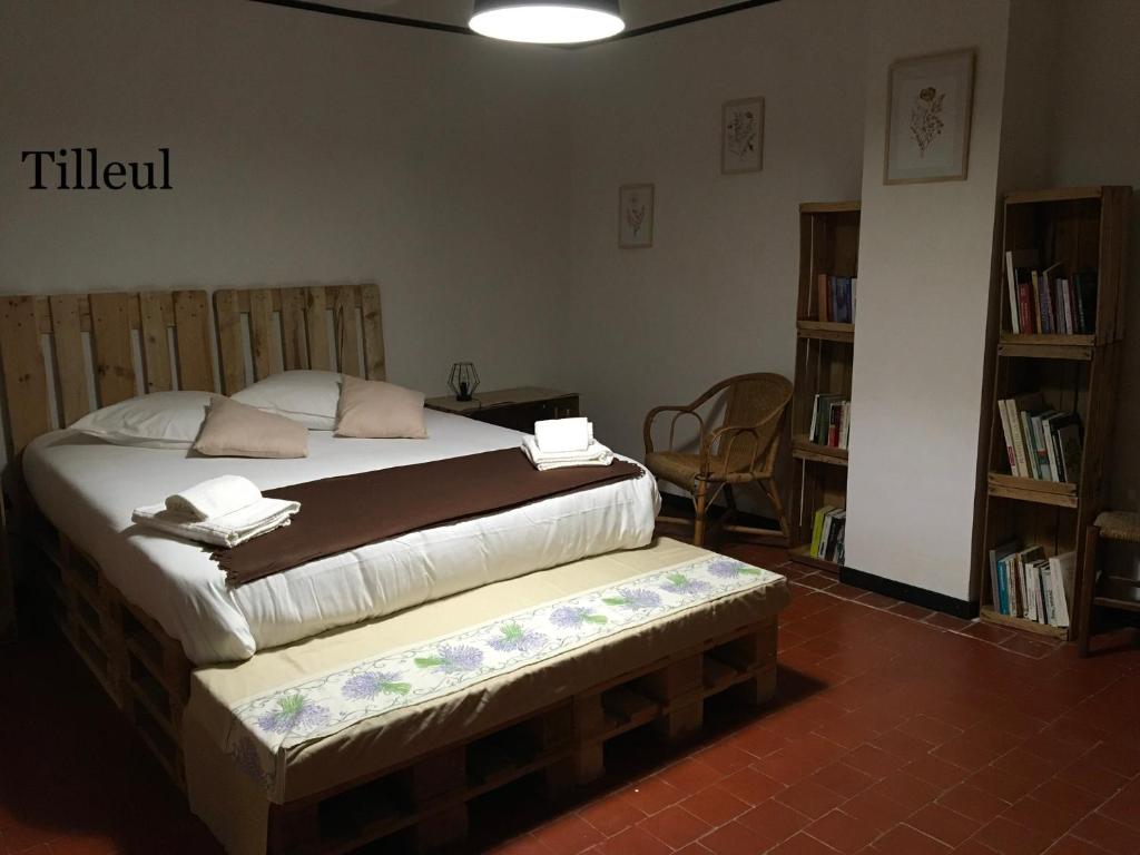 Postel nebo postele na pokoji v ubytování l'Estagnol