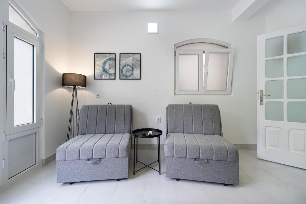 Posezení v ubytování Grifon 72 Apartments