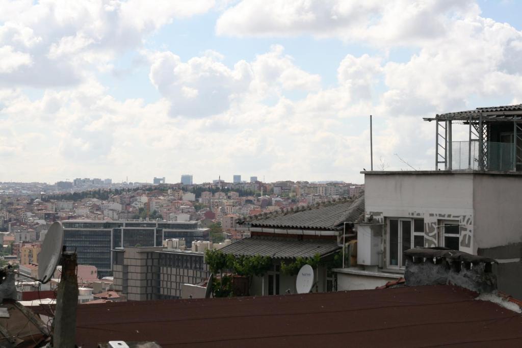 Nespecifikovaný výhled na destinaci Istanbul nebo výhled na město při pohledu z apartmánu